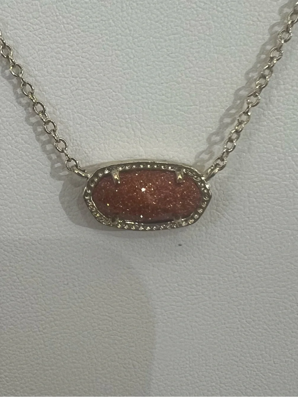Kendra Scott Elisa Orange Gold Tone Necklace - Picture 4 of 4